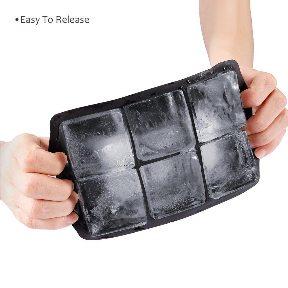 Summer 1pc Ice Cube Trays Silicone Ice Cube Molds for Freezer with Lid Reusable Whiskey Ice Mold Ball Diamond Ice Mold