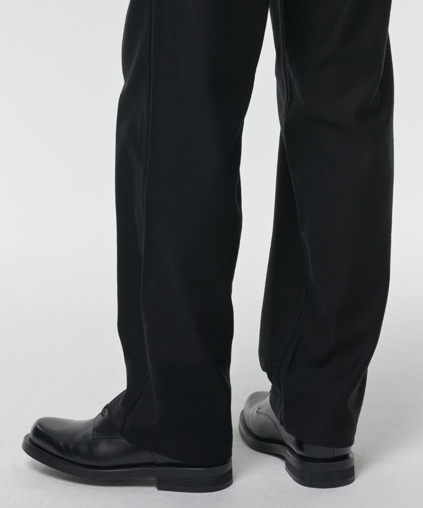 MUSINSA STANDARD Back Satin Officer Pants [Black]