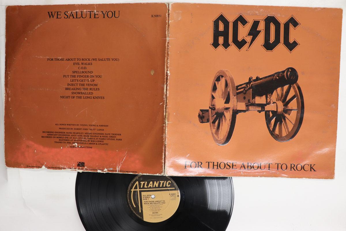 Виниловая пластинка ACDC For Those About To Rock We Salute Y K50851 ATLANTIC 1981 UK Rock Б/у