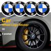 AAAXC1 4pcs Car Wheel Center Hub Cap Badge Logo Sticker For BMW M Performance E84 E87 X5 E70 F25 E90 E91 F01 F02 E60 E61 F10 F15 F30 M3