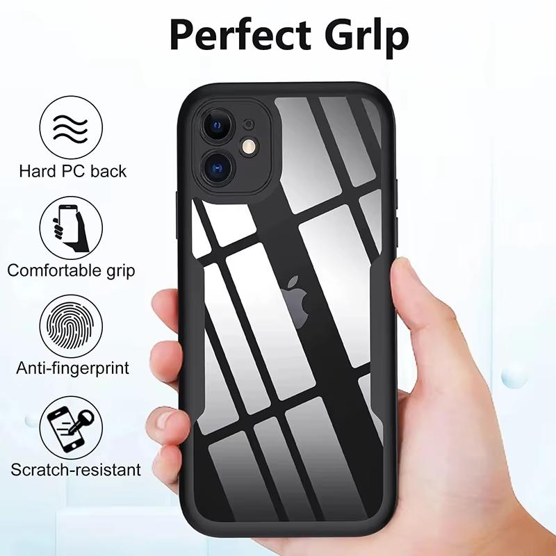 360 Full Body Protection Shockproof Phone Case For iPhone 16 15 14 11 12 13 Pro Max Mini 15 16 Plus Soft Silicone Luxury Cover