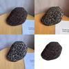 Vintage Leopard Print Newsboy Cap With Sun Protection For Casual Women And Men