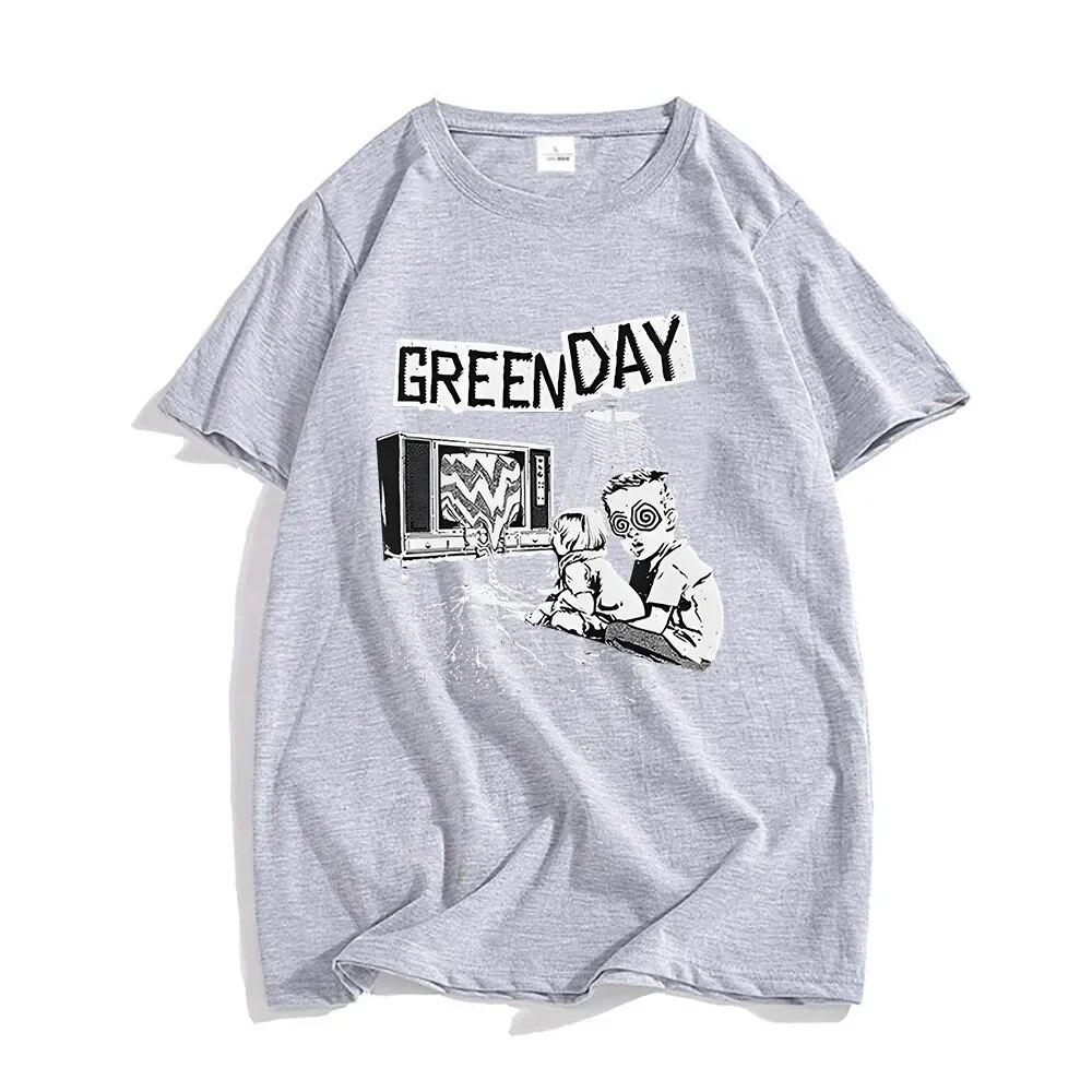 G-green Den Rocková kapela Potištěné Letní Unisex a Dámské Tričko s kulatým výstřihem Ležérní volné streetwear bavlněné s krátkým rukávem přes hlavu