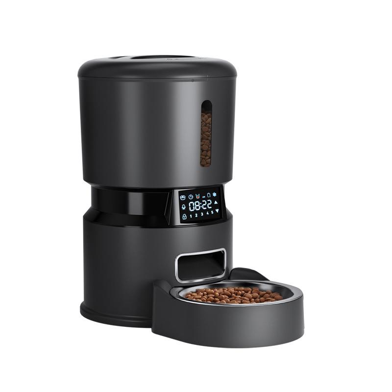 

Hot Sell 5G WiFi APP Automatic Cat Feeder With Camera Smart Cat Food Dispenser with Freshness Preservation Timed Pet Feeder OEM App Bluetooth чорний