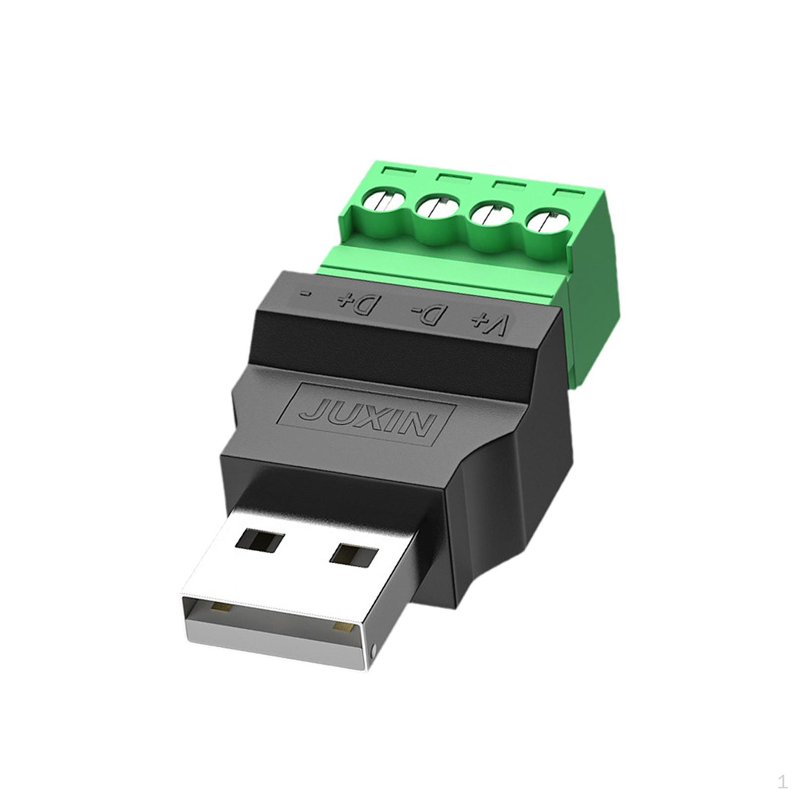 

4-контактный разъем USB 2.0, простой в использовании, ремонте, замене, штекер, позволяет избежать сварки для U-диска, Male