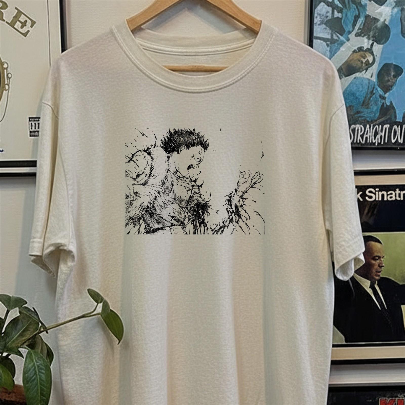 Akira Aged T-Shirt White M 4XL