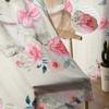 Oster-Retro-Hasen-Blumen-Karo-Tüll-Vorhänge für Wohnzimmer, durchsichtiger Vorhang für Schlafzimmer, Küche, Jalousien, Voile-Vorhänge