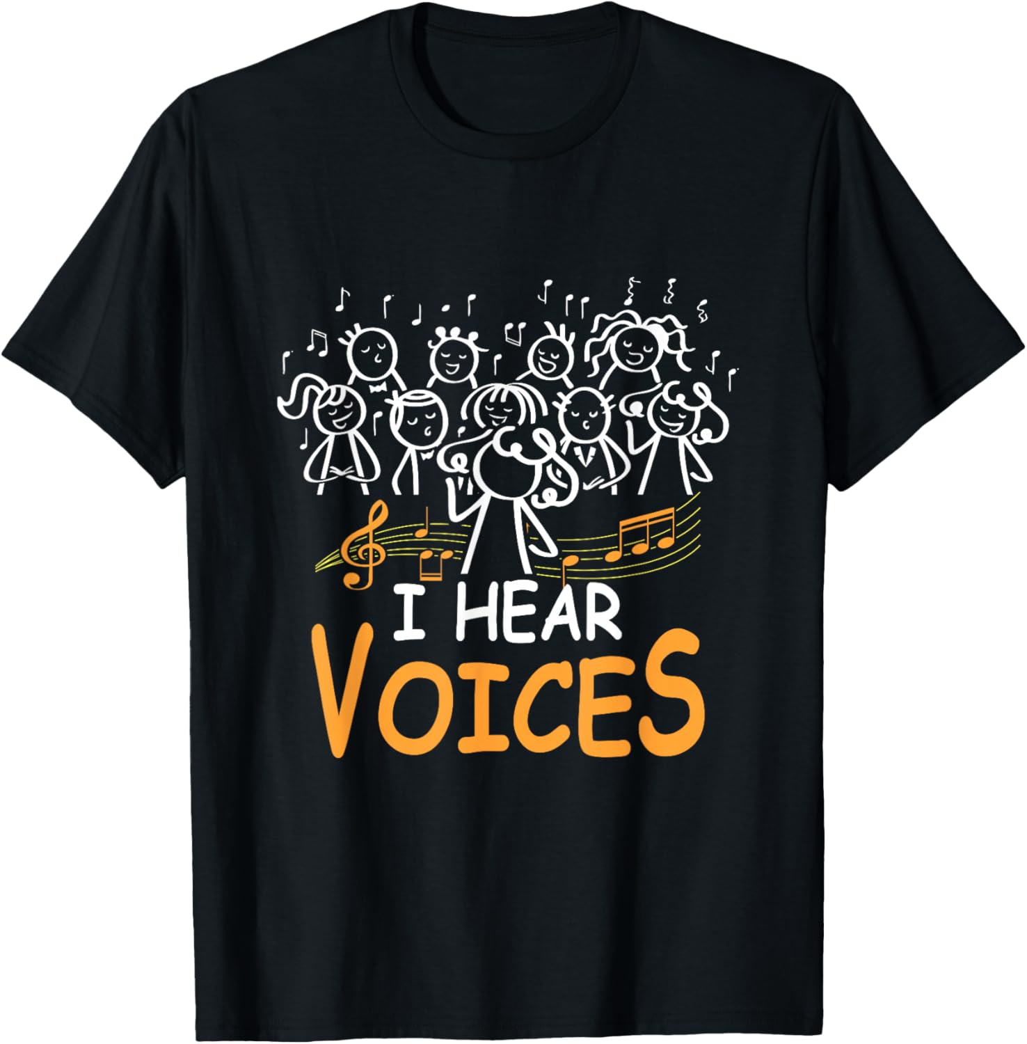 Choir Teacher I Hear Voices Chorister Church Choral Music T-Shirt S разноцветный