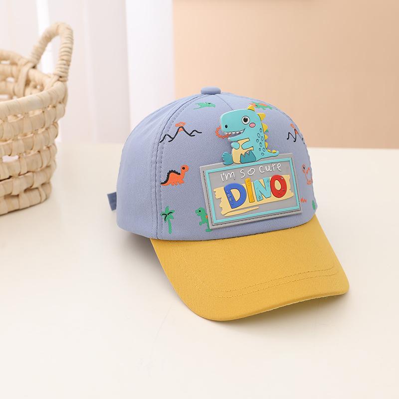 Cartoon Dinosaur Children Baseball Cap Cute Animal Kids Sun Hat Spring Corduroy Outdoor Boys Girls Peaked Caps Bonnet Gorras