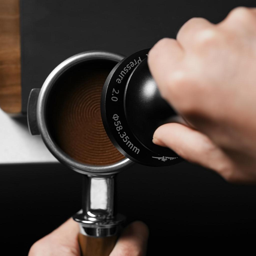 Kaffe Tamper Espresso Tamper Konstant Trykk Tamper Lydtilbakemelding Lett å Trykke Espressomaskin 58mm MHW-3BOMBER 58.35mm T6172T-OS