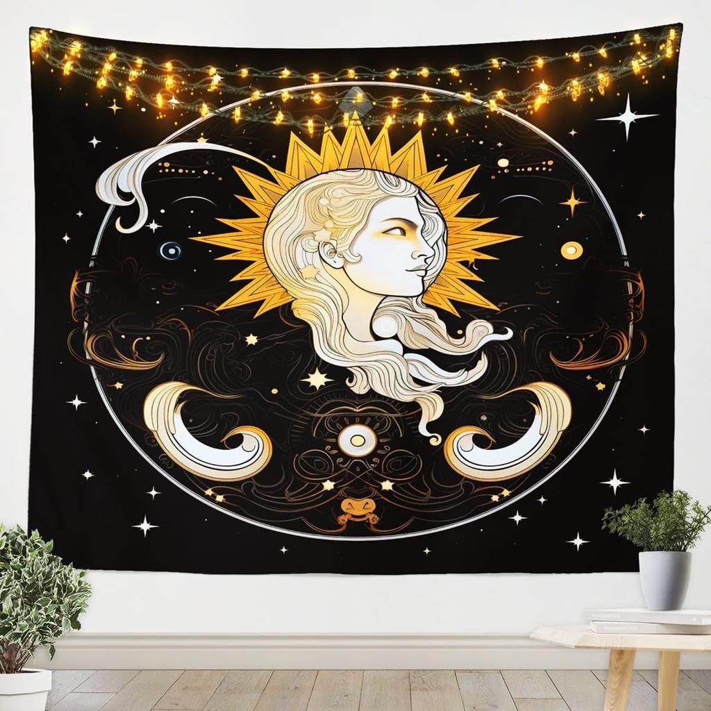 3D Skull Floral Wall Tapestry Rose Death Skull Tapestry, 3D Romantic Skeleton Tapestry For Bedroom Boho Gothic Hanging Wall Art
