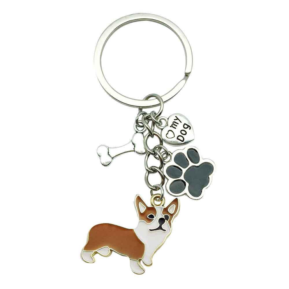 Cartoon Shiba Inu, Schnauzer & Corgi Keychain AirPods Pendant Gift
