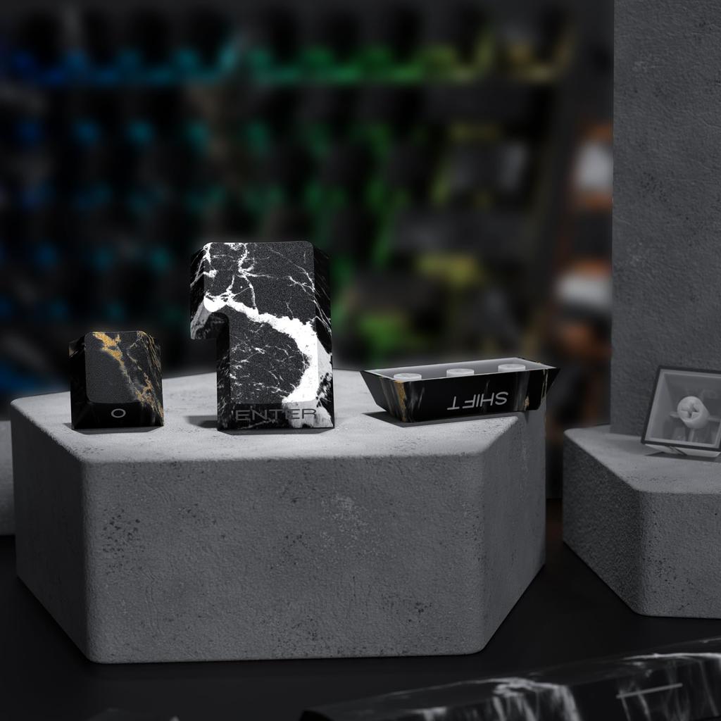 Keyboard Keycaps PBT 131 Keys Marble Keycaps Side Print Keycaps Dye Sub Cherry Profile Custom Keycaps for Mechanical Keyboard Double Shot Marble