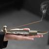 Creative Incense Holder Incense Holder Boat Old Men Fishing Japanese Style Incense Stick Burner Aromatherapy Ornament Home Decor