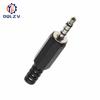 3.5mm RCA Plug 2 3 4 Pole Mono Stereo Audio Video Dual Audio Plug Headphone Cable Wire Connector For Headphone Socket