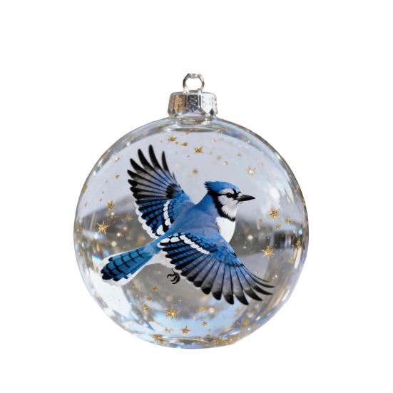 Birds 2D Acrylic Christmas Ornaments Decorative Wild Animal Figurines Ocean Theme Themed Decor Gift for Nature Lovers Festive Decorations