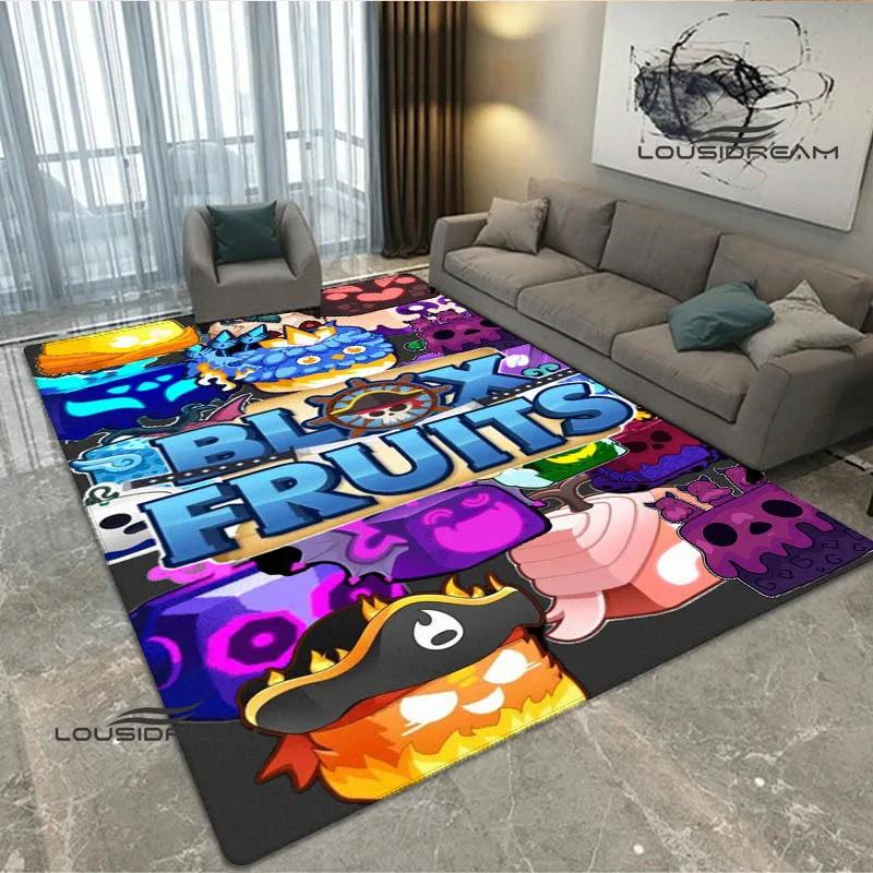 3D game B-blox fruits printed carpet Non -slip carpet bedroom decoration living room decoration washroom floor mat birthday gift