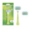 Gillette Venus Embrace Damenrasierer, 2 Klingenaufsätze, Blau/Grün, 1 Stück