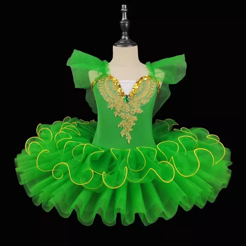 Children's Stage Ballet Dance Dress Girls Performance Tutu Kids Clothes Vestido Girl Mesh Princess Dress for Children's Day