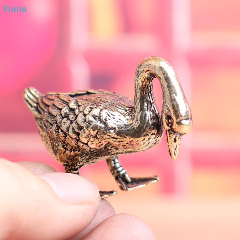 Bronze Crafts Antique Brass Geese Ornaments Ceremony Tea Pet Home Office Decoration Collectibles