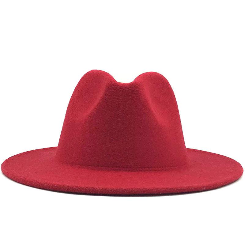 eBay autumn and winter new black woolen top hat European and American fashion jazz hat color