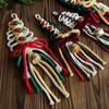 Handmade Christmas Decor Pendant Colorful Christmas Decorations Cotton Rope Bells Pendant  for Home