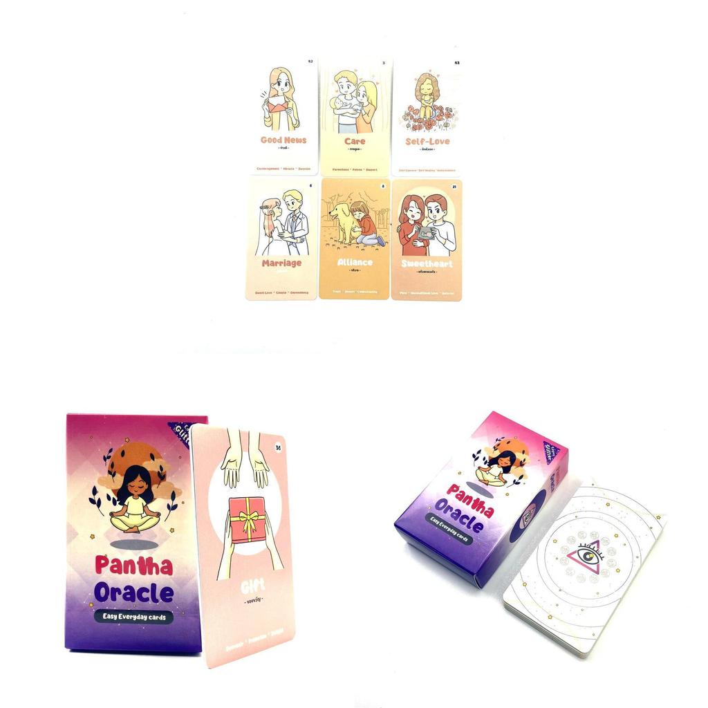 Pantha Oracle Cards Deck With Nonwoven Fabric Case For Tarot Enthusiasts