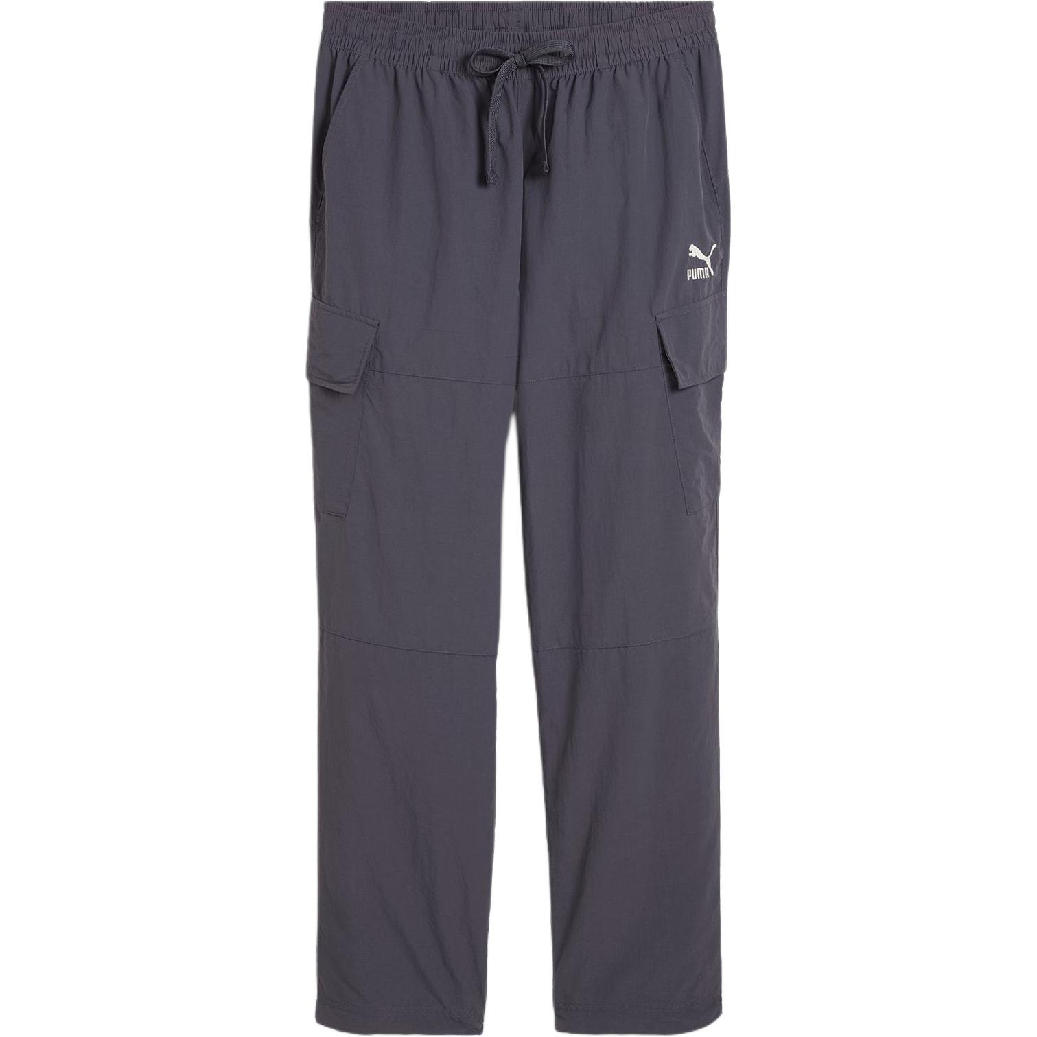 

Puma Solid Color Mid-Rise Loose Work Pants Men bottoms Charcoal-Gray 624260-69 XL