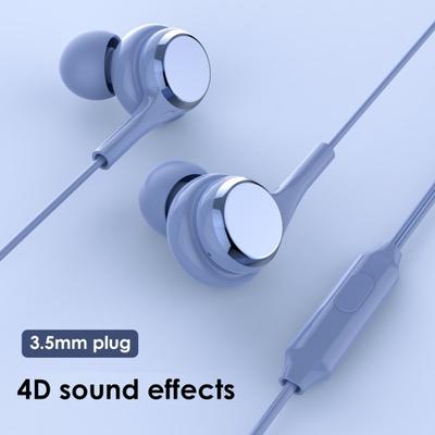 3.5mm Wired In-Ear 4D Stereo HiFi Music Earphone Headset with Mic for Phone PC