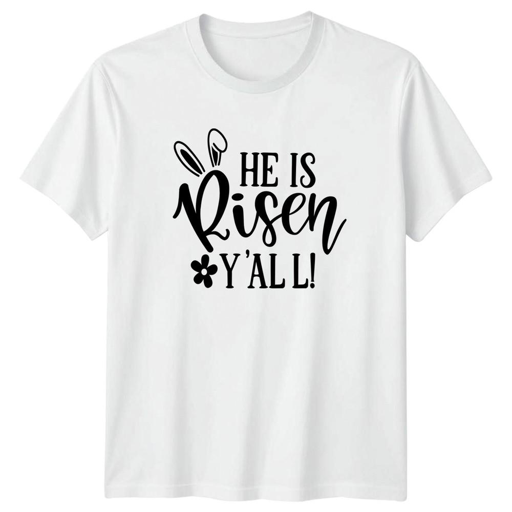 He Is Risen Yall TShirt Southern Christian Easter Gift For Him And Her S