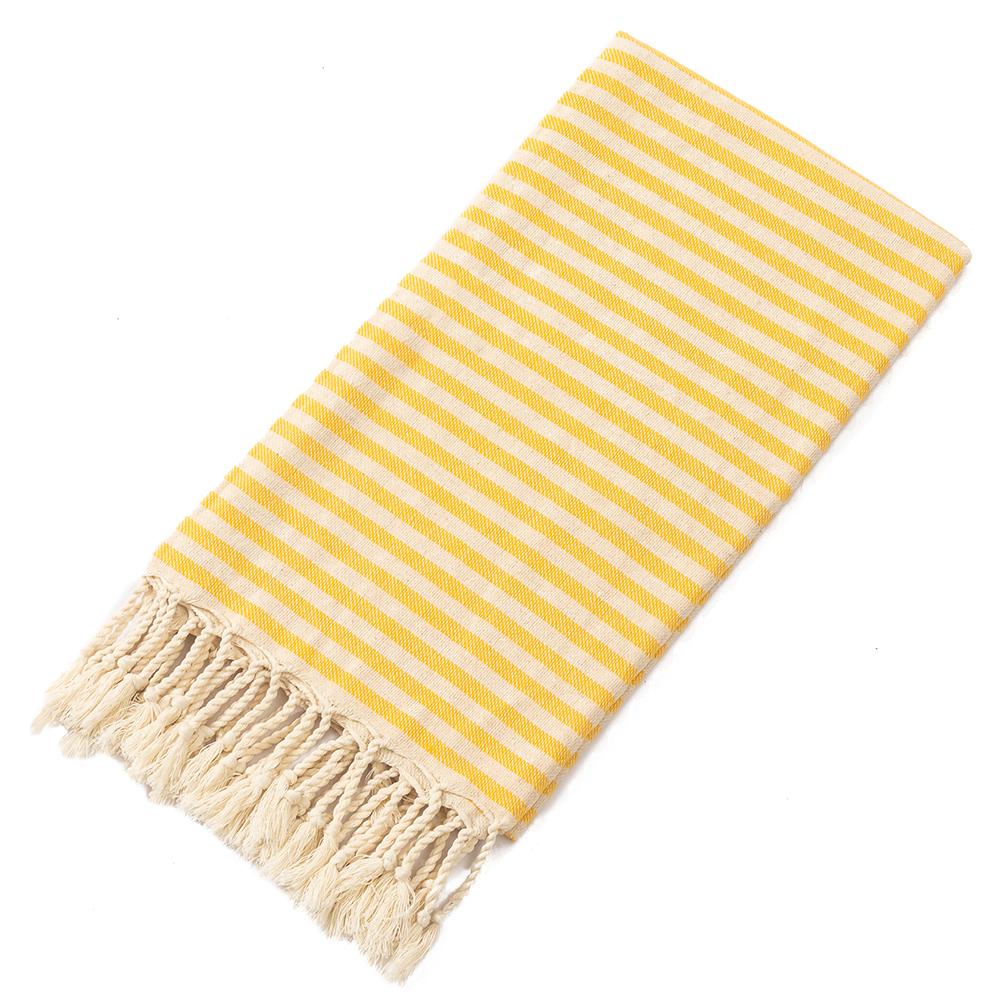 Customized 100% Cotton Hamam Beach Towel Striped Turkish Tassel Printed Adult Sports Logo Bath Swim Travel Quick-Dry All-Season