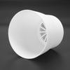 A84E-4X Plastic Plant Flower Pot Planter With Saucer Tray Round Gloss Home Garden Decor, White Upper Caliber -, 10Cm