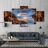 5 Panels Sea Hole Posters Canvas Painting Landscape Pictures Sunset Sky Wall Art For Living Room Modern Home Decor No Frame