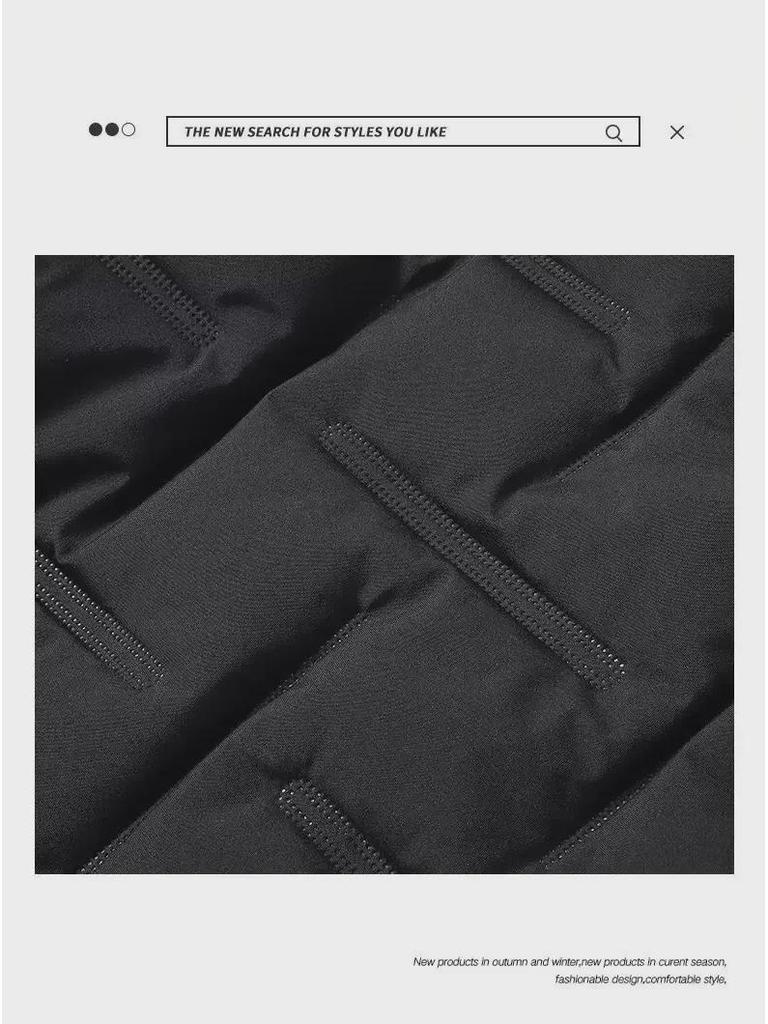 Men's 2024 Trendy Thickened Short Winter Cotton-Padded Jacket - Warm and Cold-Proof