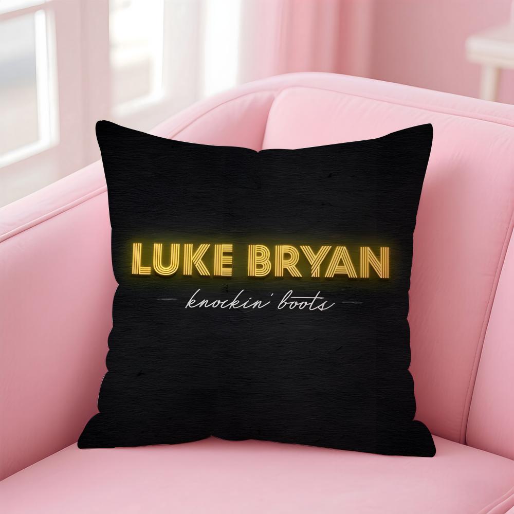 l-Luke Bryan Singer Cushion Cover Comfortable Reversible Pillow Cover Ideal for Car Sofa Bedroom & Beyond