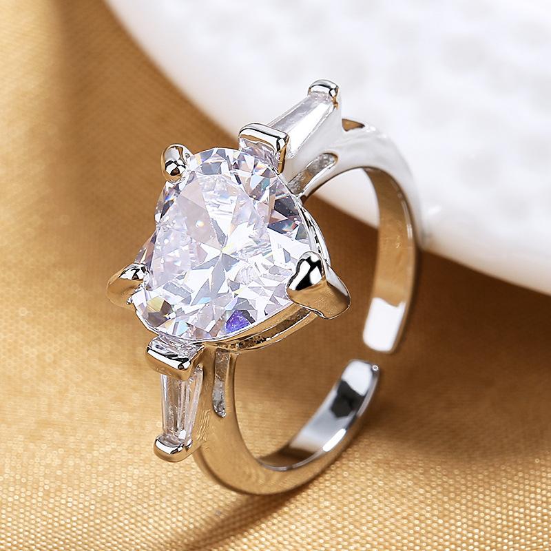 

Классическое кольцо Lindon из медного сплава с цирконием, женские ювелирные изделия, свадебный подарок для вечеринки серебряный