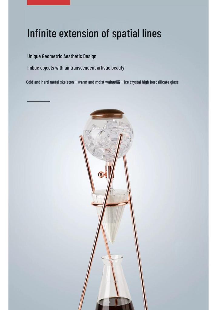Hero Dingyuan Classic Ice Drip Coffee Maker - Cold Brew Pot for Household.