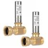 2pcs Water Hammer Arrestor 250 PSI Straight-Through 3/4" NH Stainless Steel Water Hammer Eliminator Tools Spare Parts