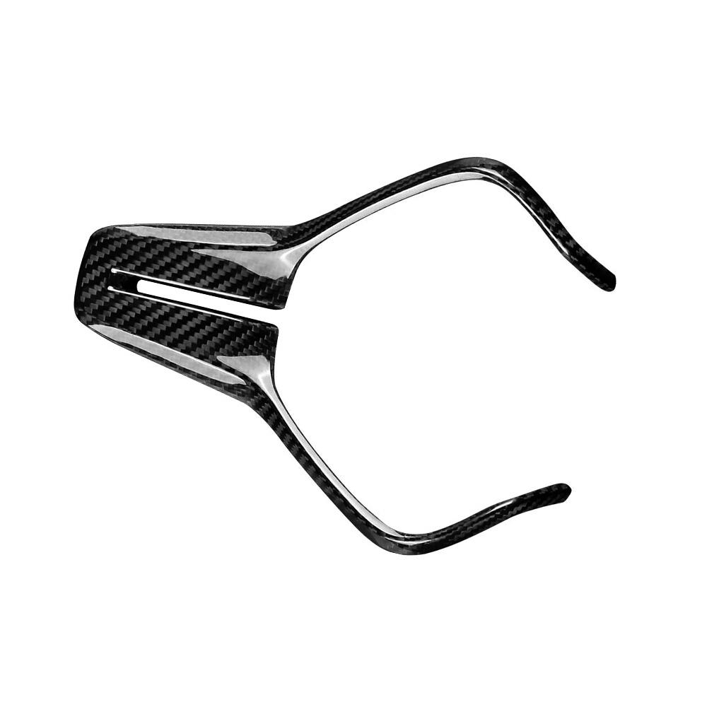 Real Carbon Fiber Steering Wheel Center Trim Cover For Infiniti Q50 Q60 2018-24