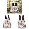 New Chinese Style Embroidered Canvas Backpack For Women With Floral Design And Light Travel Use
