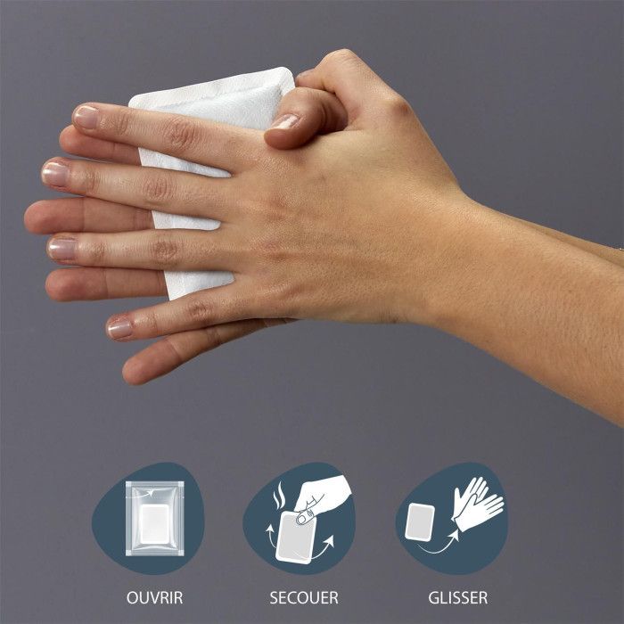 Poches Chauffantes - PARIS PRIX - Lot de 2 - Instantanées - Plastique - Blanc