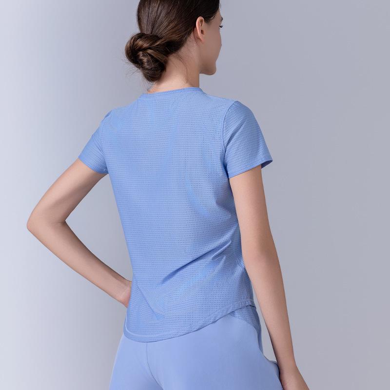 

Женский спортивный костюм с быстрой сушкой: Легкая, дышащая одежда для йоги и бега на весну/лето XL