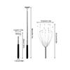 Back Scratcher and Scalp Head Massager Set Retractable Back Scratcher Manual Hand Held Head Massager