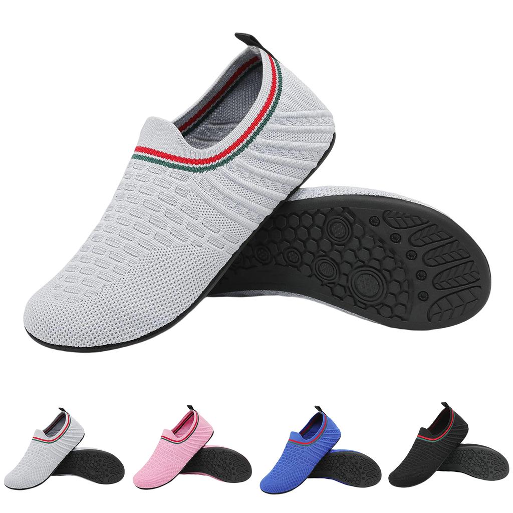 Unisex Lightweight Flyknit Yoga Shoes Slip On Water Shoes Quick Dry Breathable Mesh Upper Non Slip Sole Flexible Design