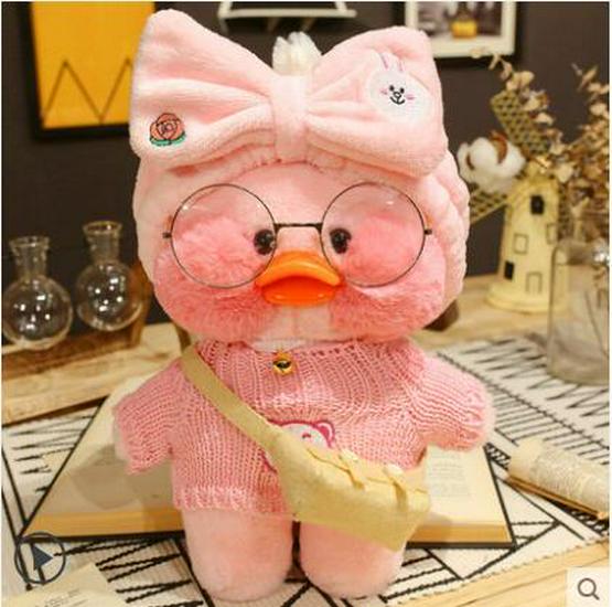 Hyaluronic Acid Yellow Duck Plush Toy Doll for Kids