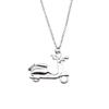 Cruise Ship Charm Robert Necklace Nautical Travel Pendant Vacation Adventure Jewelry 43cm Chain