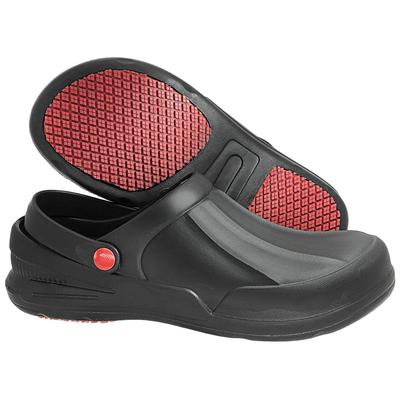 Sapatos de Chef Hazako para Homens e Mulheres, Preto, Tamancos de Cozinha, Antiderrapantes, Impermeáveis, Sapatos de Trabalho de Resina EVA, S-120 [Preto, L, 24.0-24.5 cm]