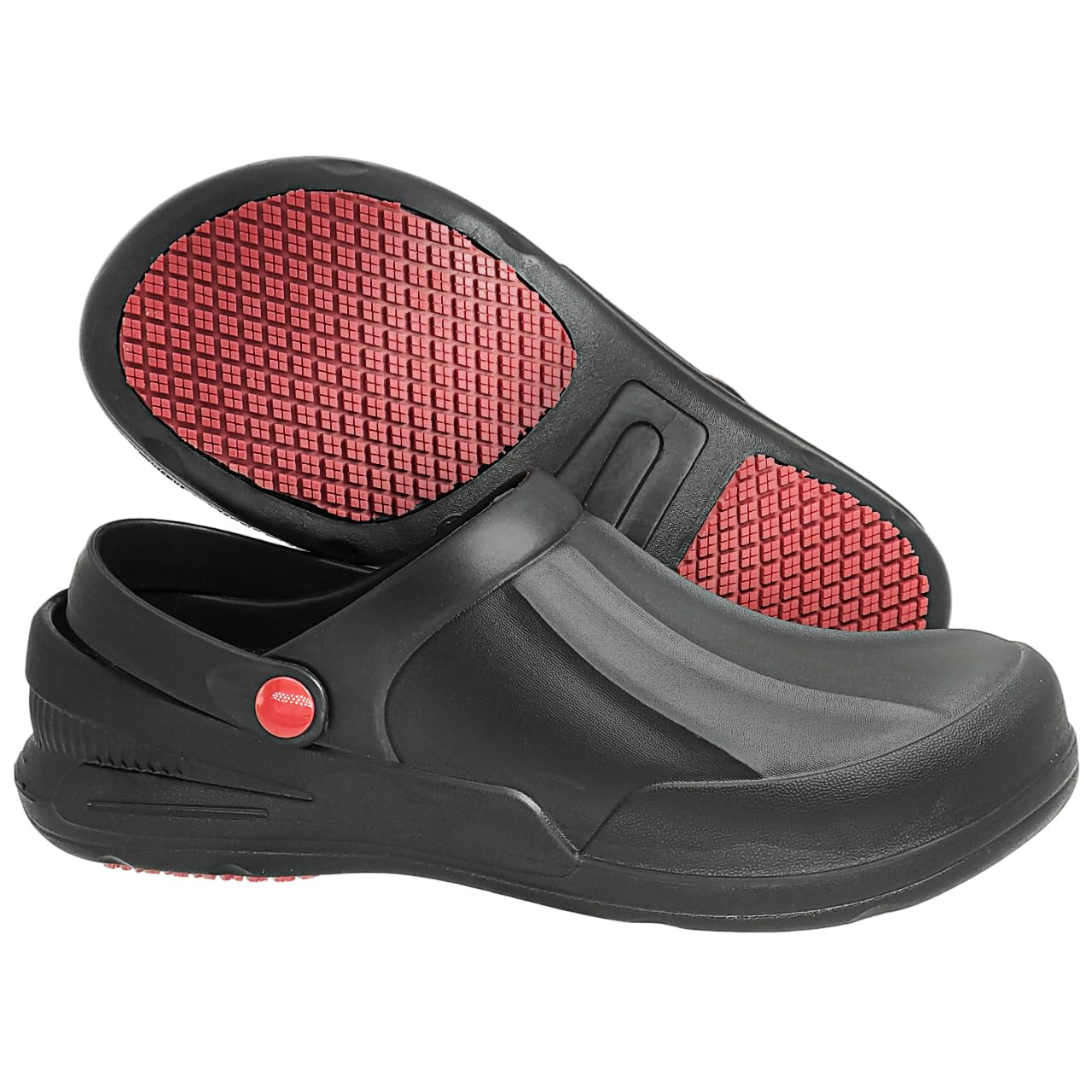 

Hazako Chef Shoes for Men and Women, Black, Kitchen Clogs, Non-Slip, Waterproof, EVA Resin Work Shoes, S-120 [Black, L, 24.0-24.5 cm]