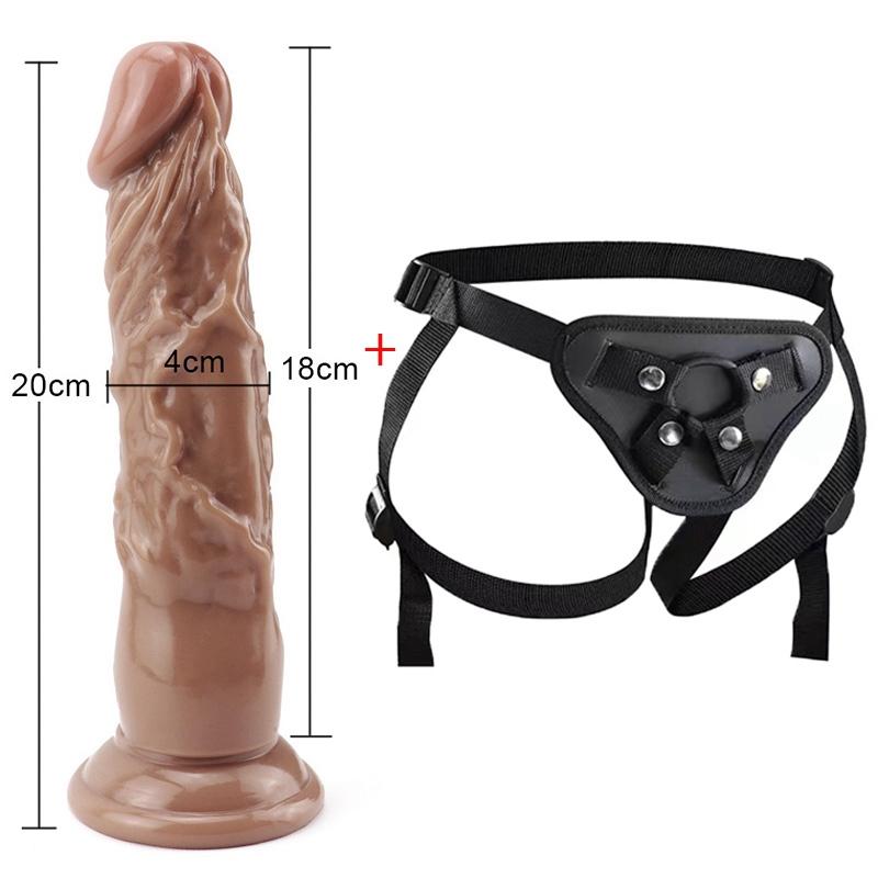 MoDi Strapon για γυναίκες Ρεαλιστικό Dildo για Γυναίκα Μεγάλο λουρί Dildo στη ζώνη λουριών Dildos Sex Toys