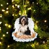 Creative Angel Wing Dog Christmas Decoration Acrylic/organic Glass Cartoon Style